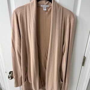 Women's Athleta Tan Open Front Pranayama Cardigan Sweater L